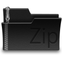 Folder ZIP Silver Icon 128x128 png